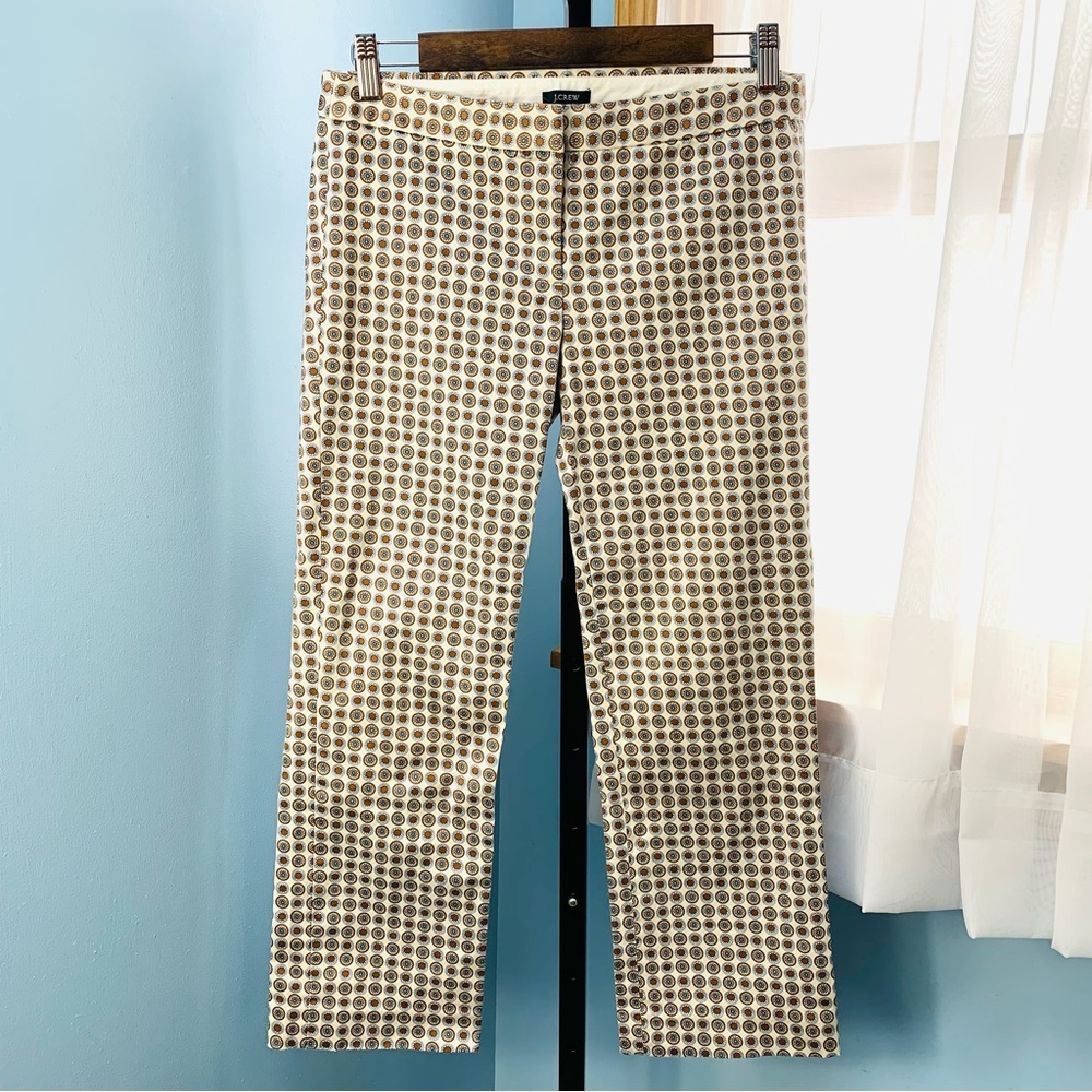 J. Crew Medallion Print City Fit Pants